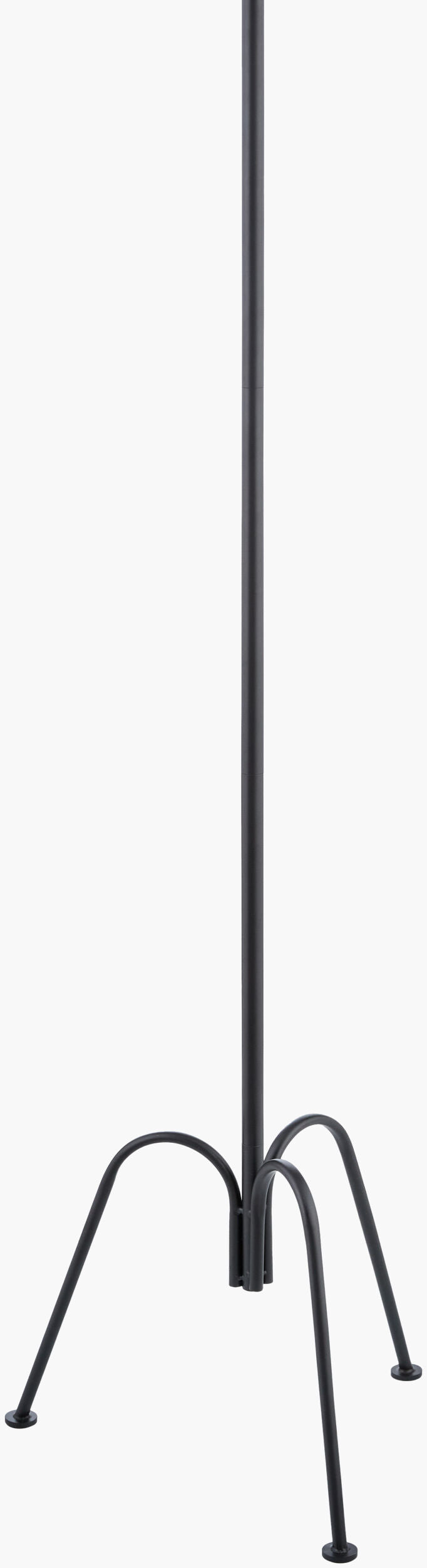 Calvinia 60" Iron Floor Lamp, Lacquered Black