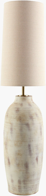 Colfio 55" Cement Floor Lamp, Painted Cream