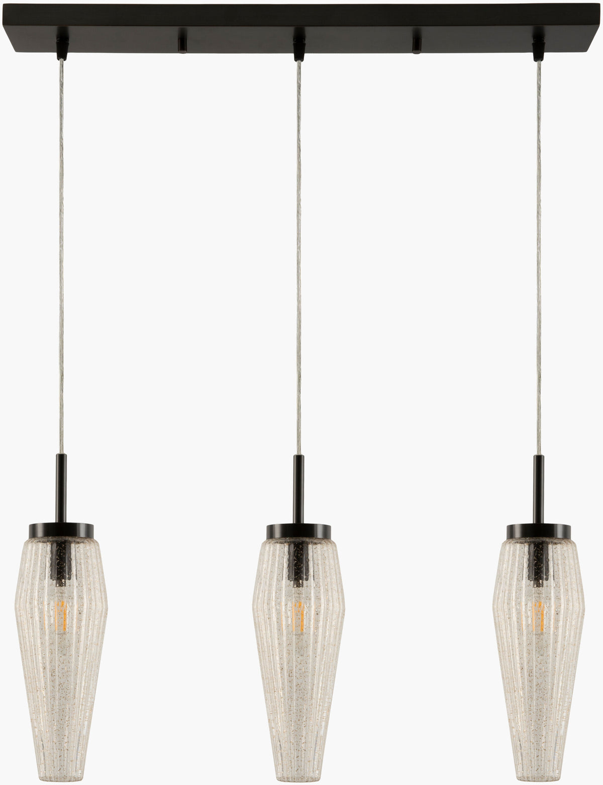 Caelis Iron Chandelier, Powder Coated Black