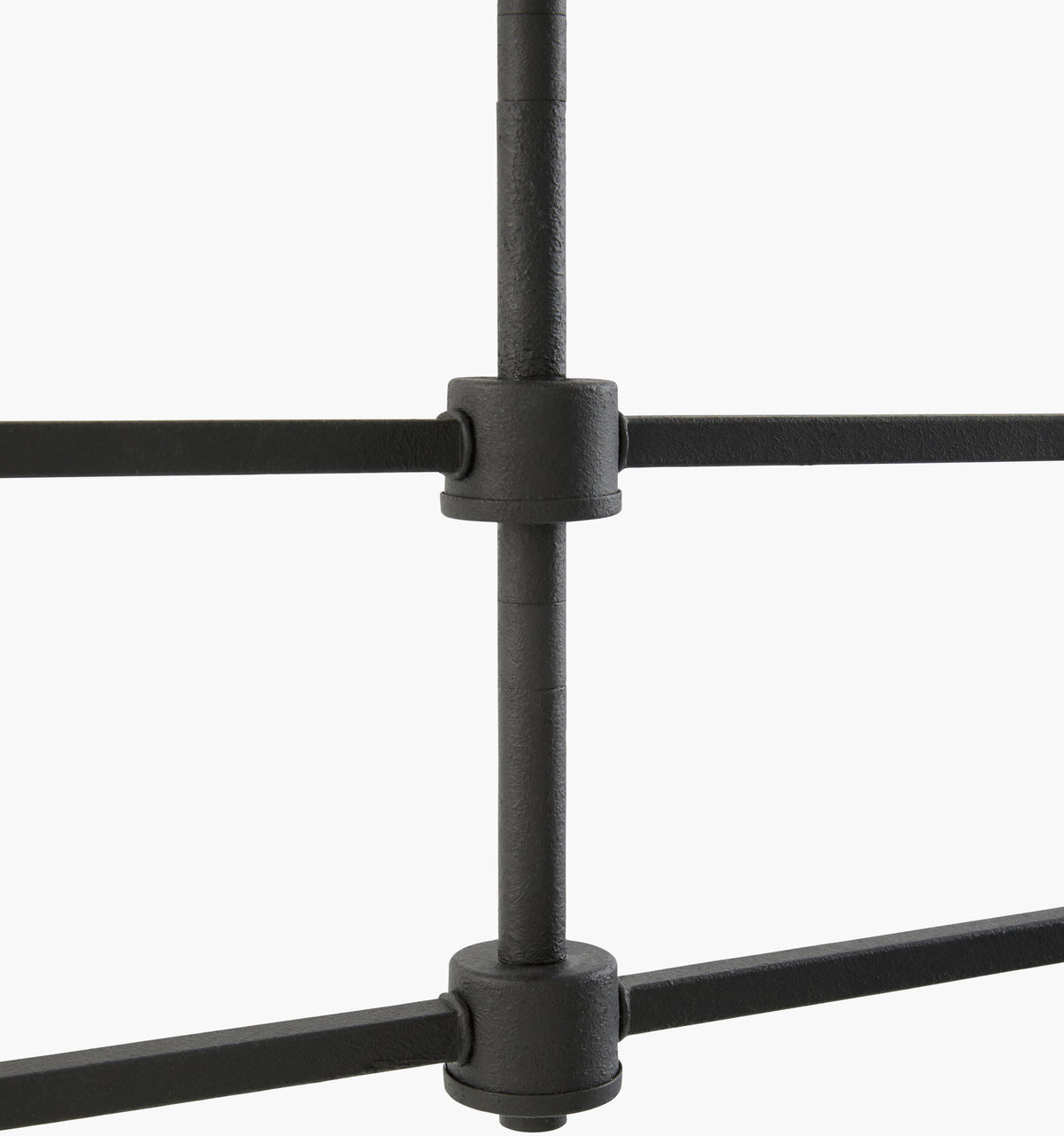 Calira Iron Chandelier, Lacquered Black