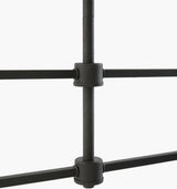 Calira Iron Chandelier, Lacquered Black