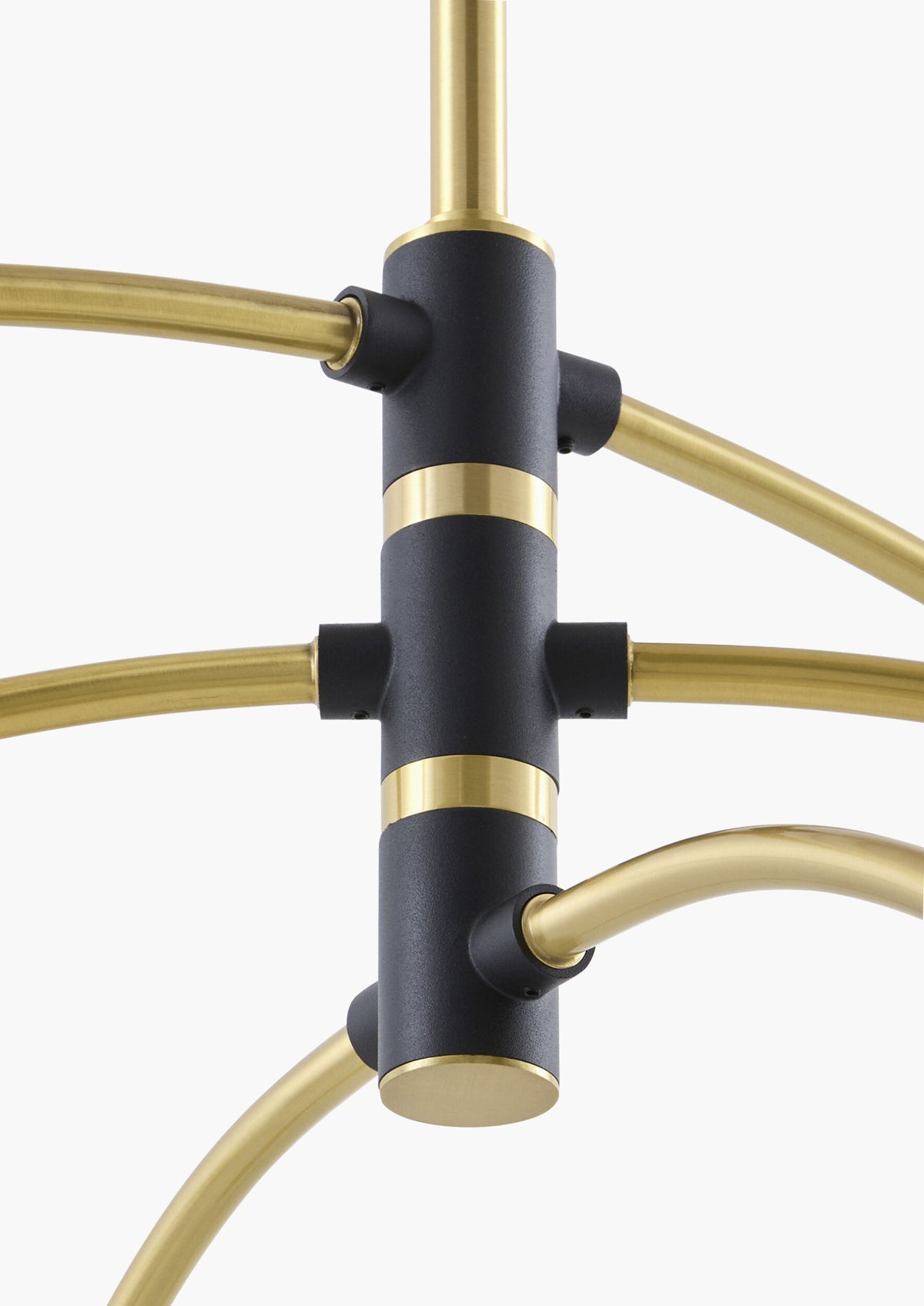 Calyra Iron Chandelier, Metallic Metallic Brass