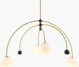 Calyra Iron Chandelier, Metallic Metallic Brass