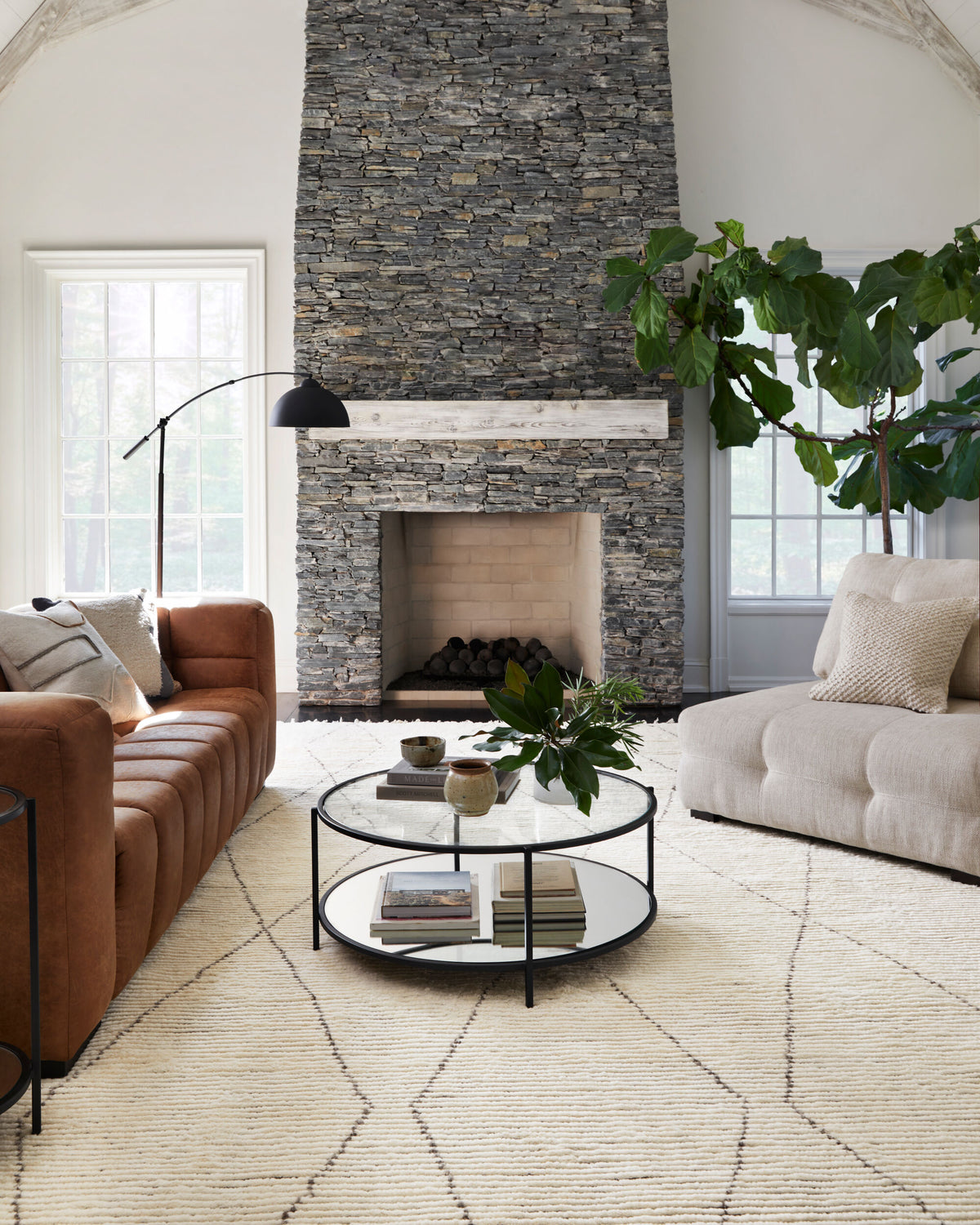 Naples 68" Iron Floor Lamp, Painted Black