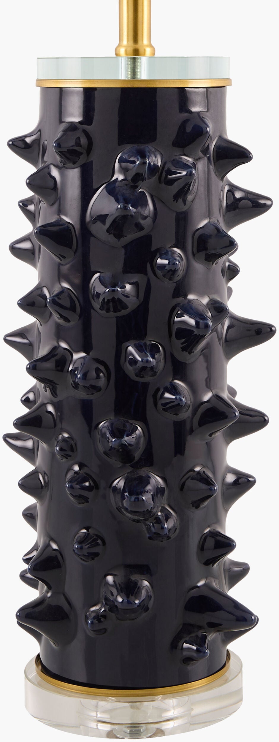 Canary 31" Ceramic Table Lamp, Painted Black