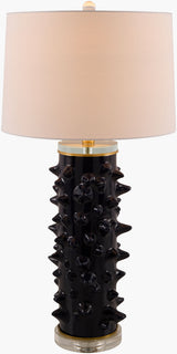 Canary 31" Ceramic Table Lamp, Painted Black