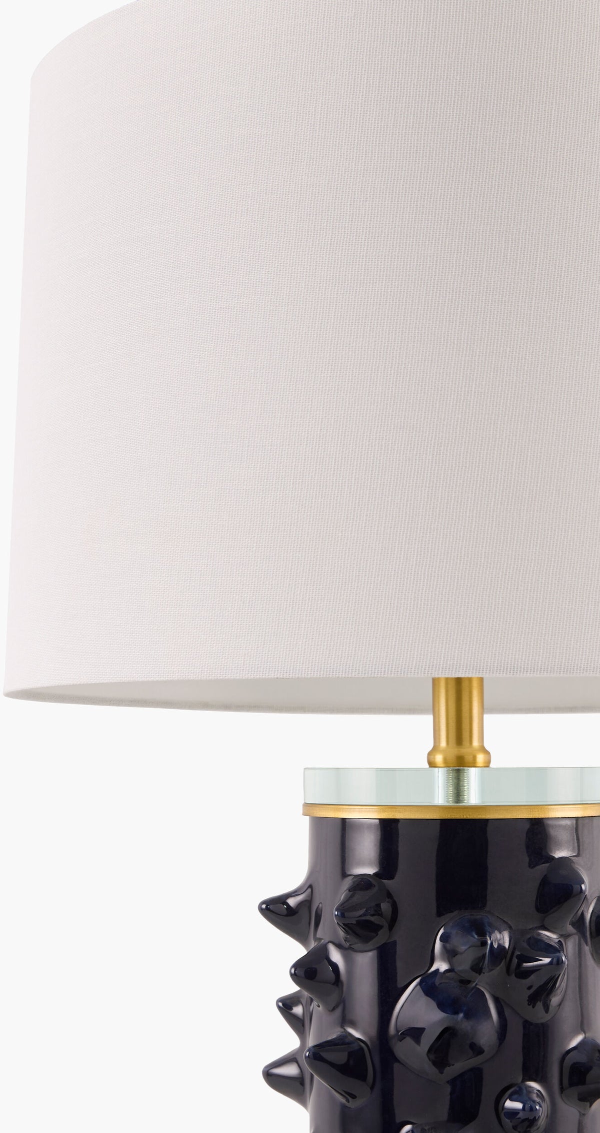 Canary 31" Ceramic Table Lamp, Painted Black