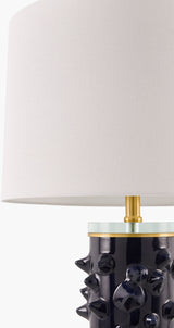 Canary 31" Ceramic Table Lamp, Painted Black