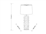 Canary 31" Ceramic Table Lamp, Painted Black