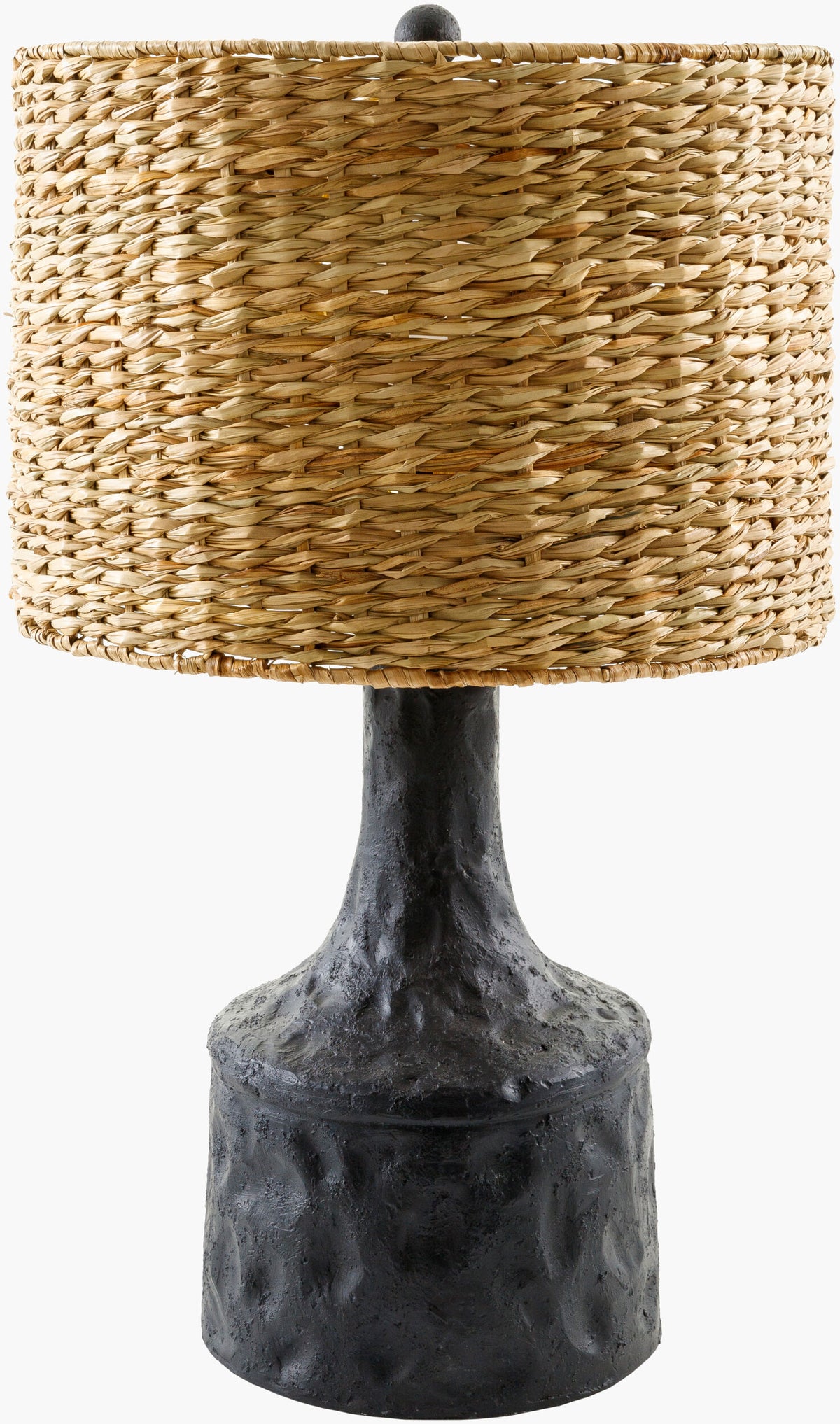 Conway 25" Resin Table Lamp, Painted Black