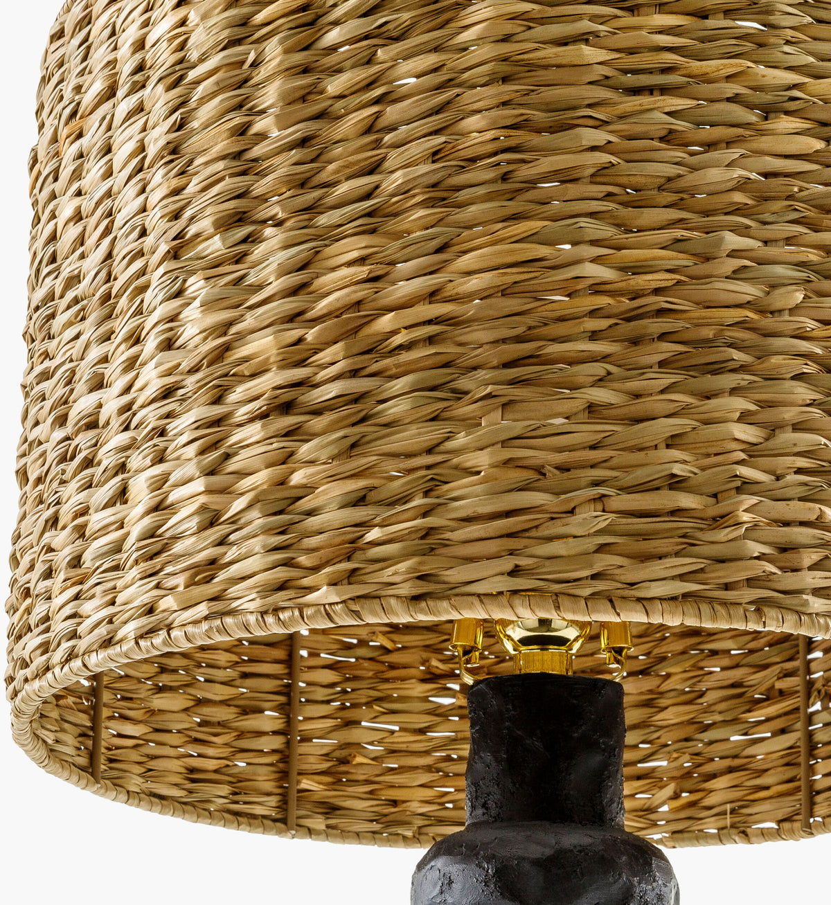 Conway 29" Resin Table Lamp, Painted Black