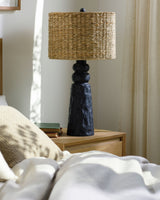 Conway 29" Resin Table Lamp, Painted Black