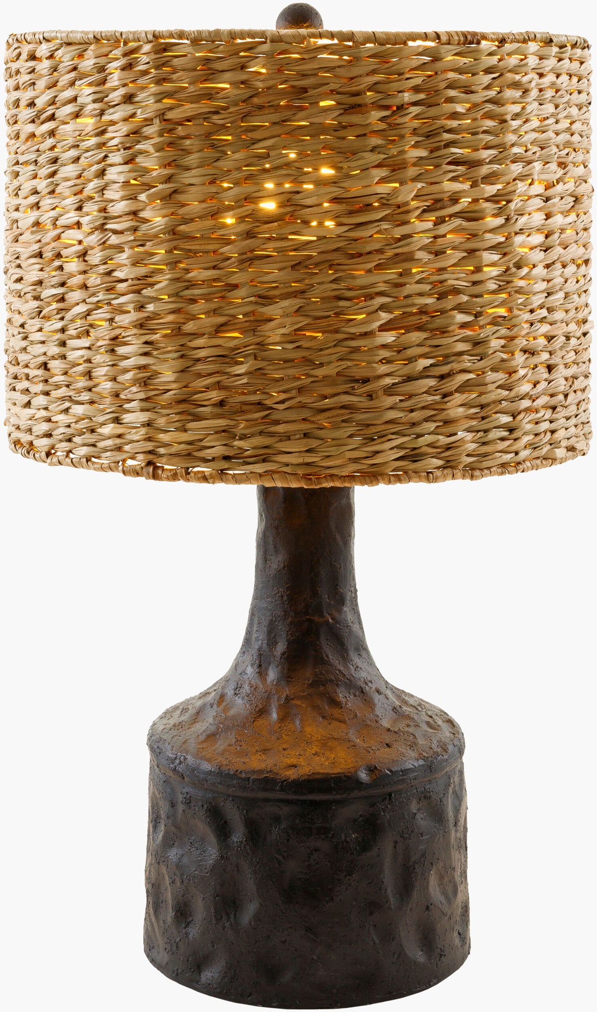 Conway 25" Resin Table Lamp, Painted Black
