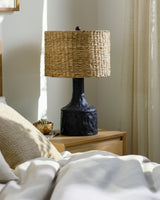 Conway 25" Resin Table Lamp, Painted Black