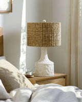 Conway 25" Resin Table Lamp, Painted White