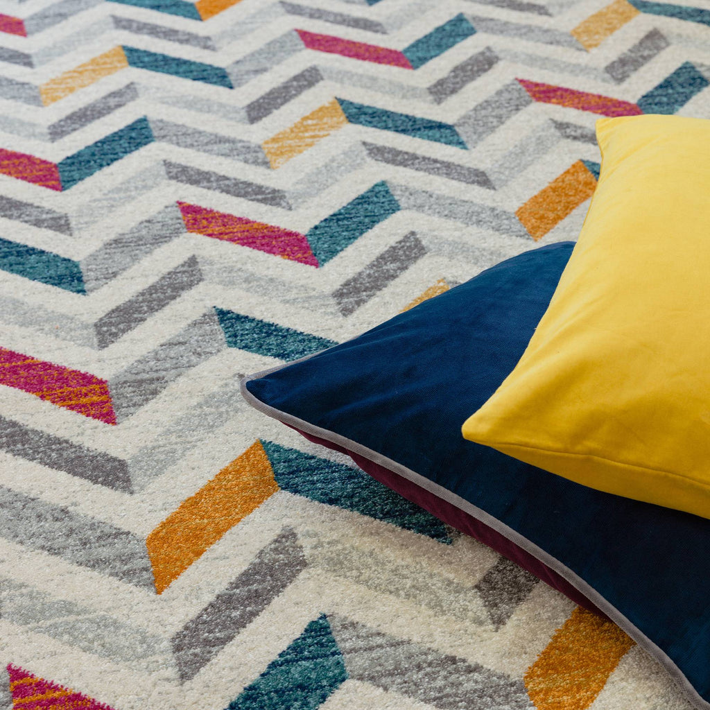 Colt Rug styled in a living room