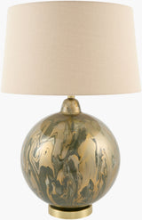 Cirello 31" Glass Table Lamp, Painted Metallic Gold