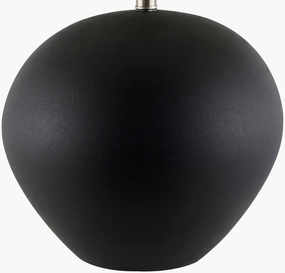 Chronos 26" Ceramic Table Lamp, Glazed Black