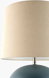 Chronos 26" Ceramic Table Lamp, Glazed Green