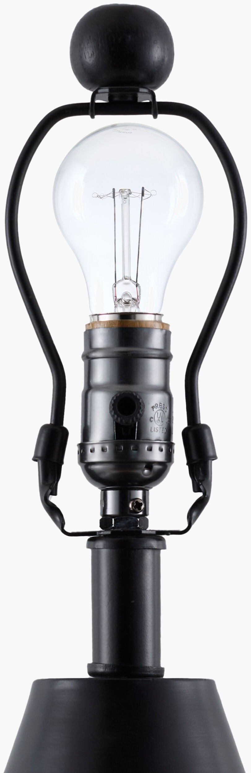 Carrizal 20" Iron Table Lamp, Powder Coated Black