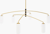 Cosyra Iron Chandelier, Metallic Metallic Brass (CSYR-002)