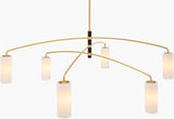 Cosyra Iron Chandelier, Metallic Metallic Brass (CSYR-002)