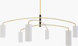 Cosyra Iron Chandelier, Metallic Metallic Brass (CSYR-002)