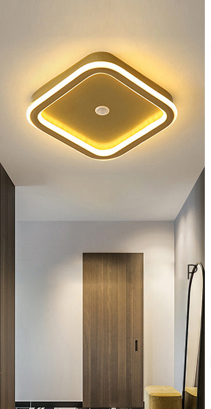 LED Flush Mount with PIR Motion Sensor