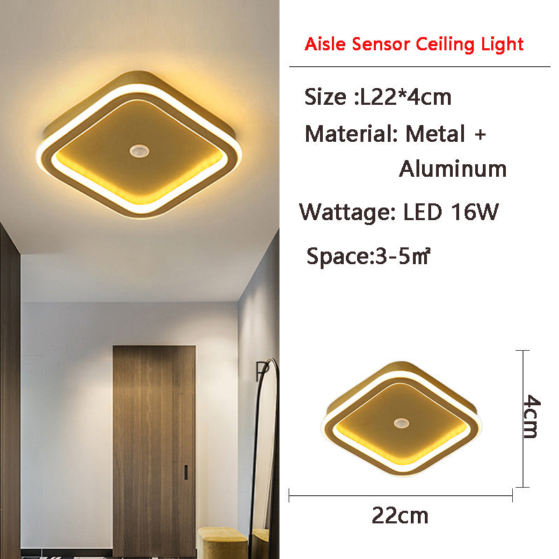 LED Flush Mount with PIR Motion Sensor