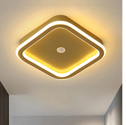 LED Flush Mount with PIR Motion Sensor