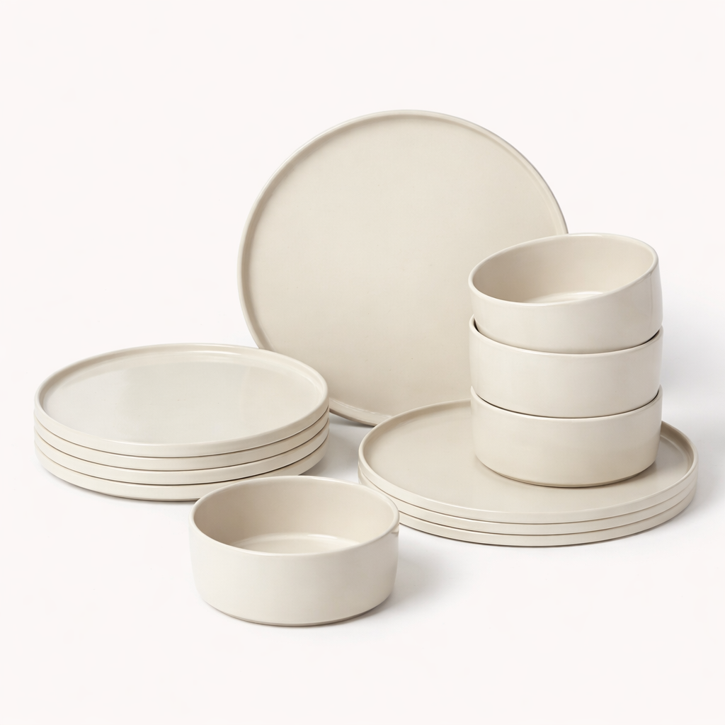 12-Piece Stoneware Set For 4 People