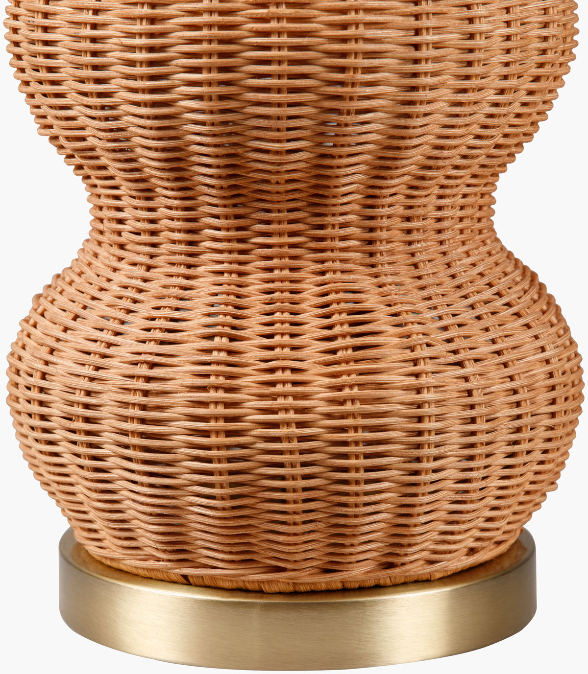 Cazorla 28" Rattan Table Lamp, Painted Tan