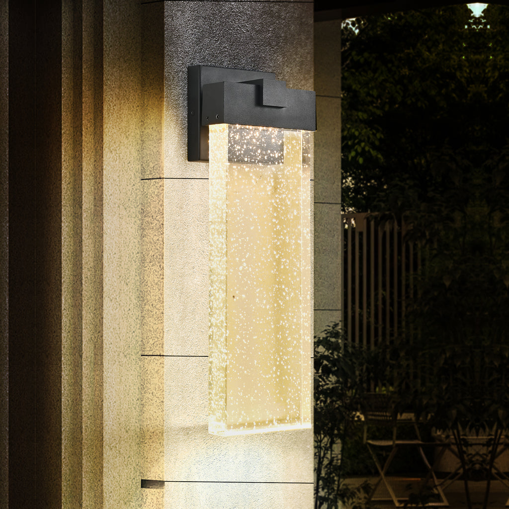 18"(H) 1-pack 12W Modern Outdoor Wall Light Fixture