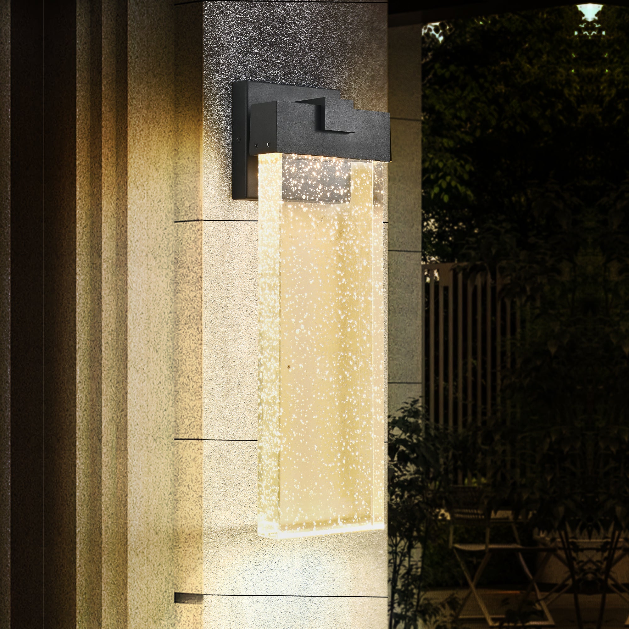 18"(H) 1-pack 12W Modern Outdoor Wall Light Fixture