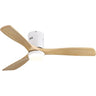 52 Inch Wooden Ceiling Fan With 18W Led Light 3 Solid Wood