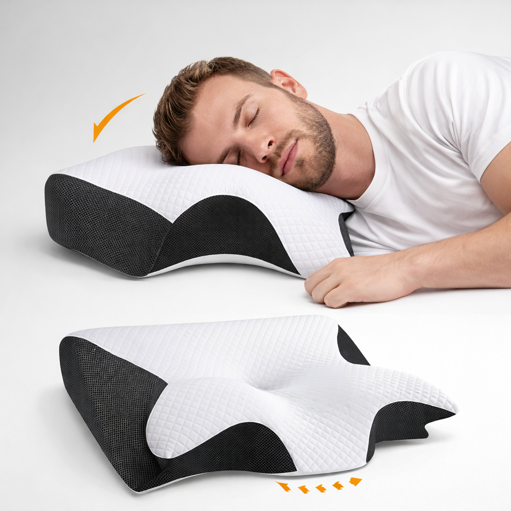 Contoured Memory Foam Sleeping Pillow
