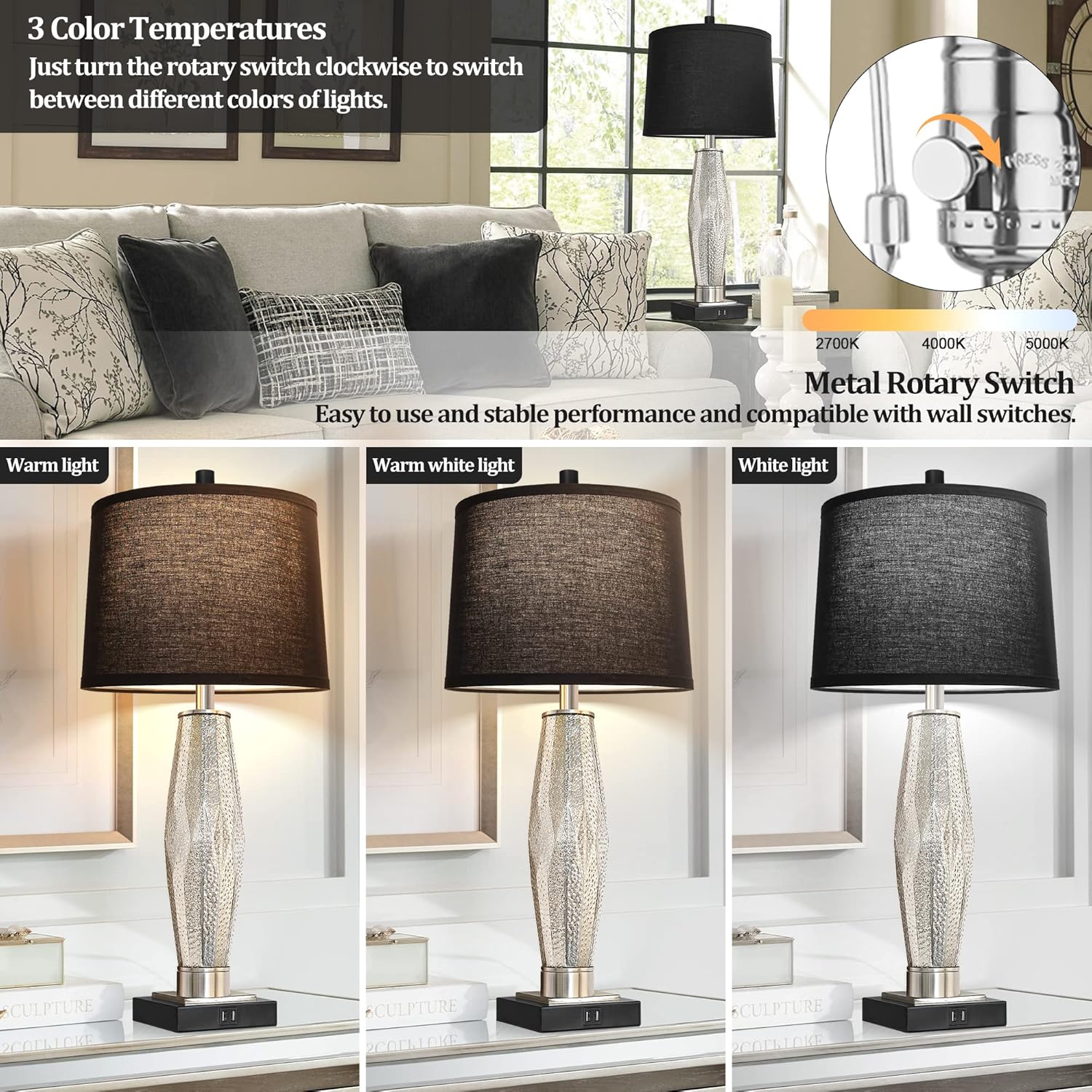 Table Lamps Set of 2