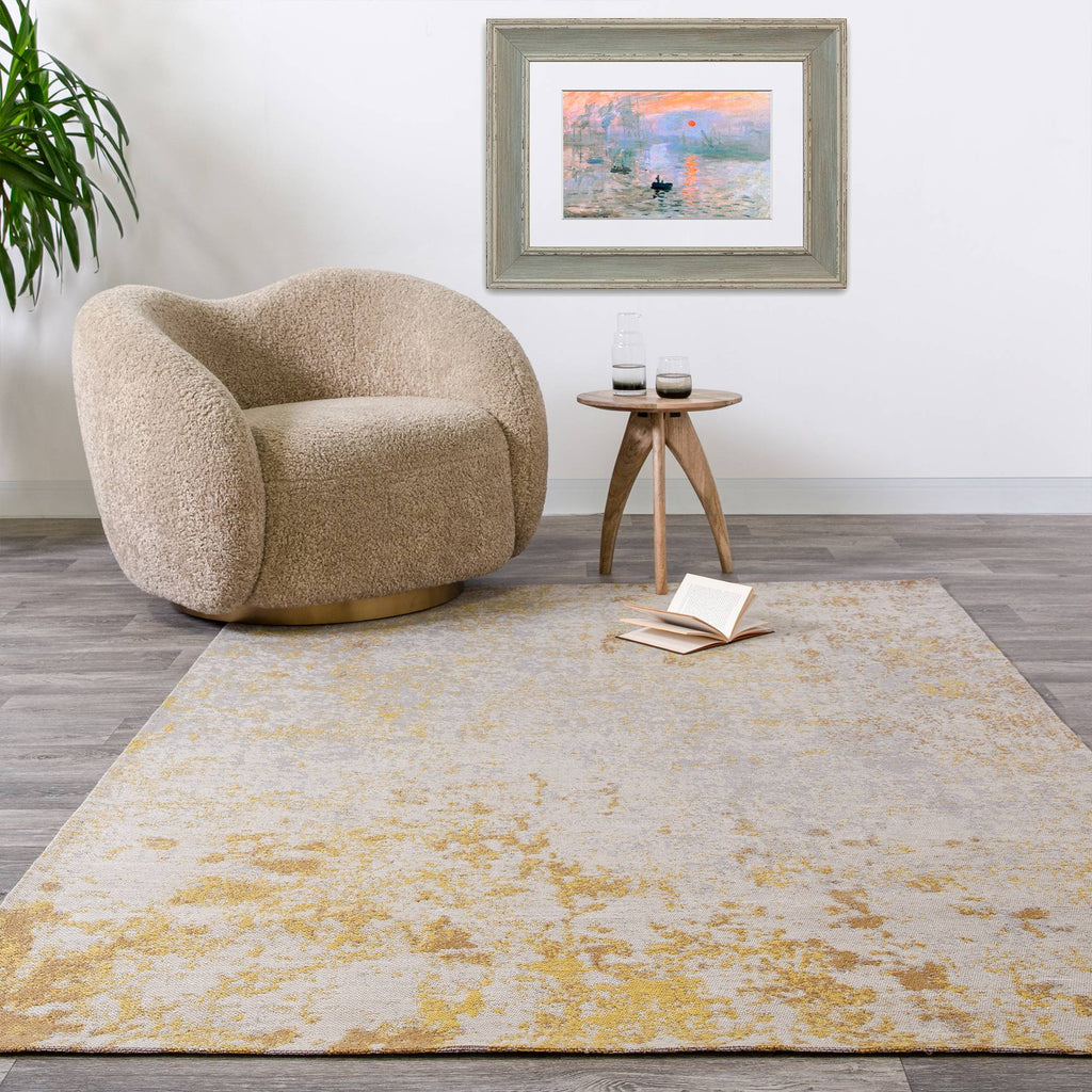 Dara Rug styled in a living room