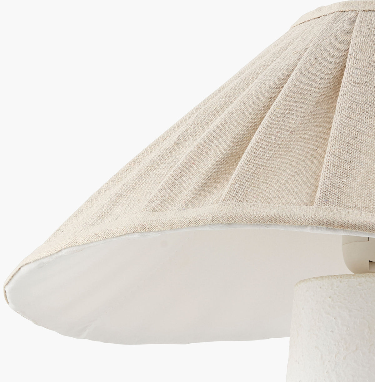 Docia 19" Ceramic Table Lamp, Hand Painted White