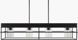 Didier Iron Chandelier, Painted Black