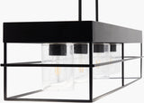 Didier Iron Chandelier, Painted Black