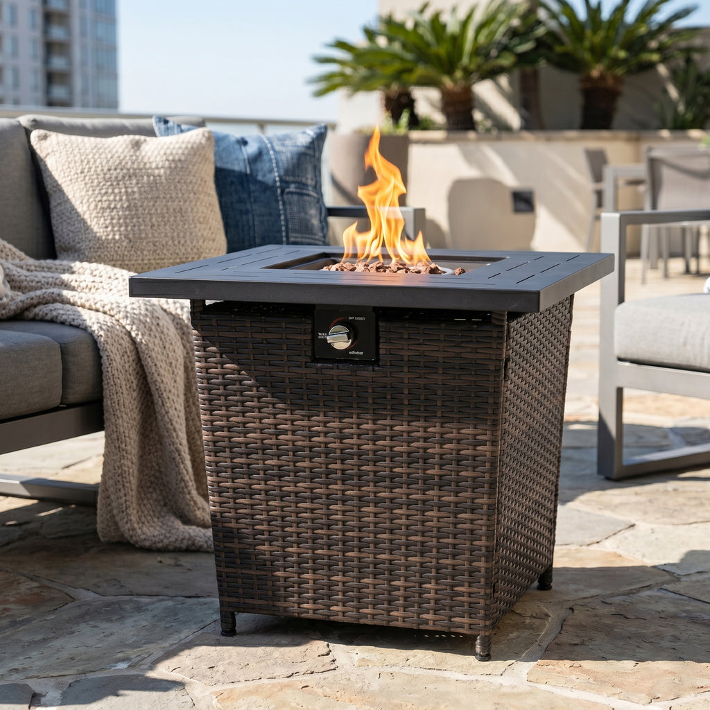 28" Propane Gas Fire Pit Table
