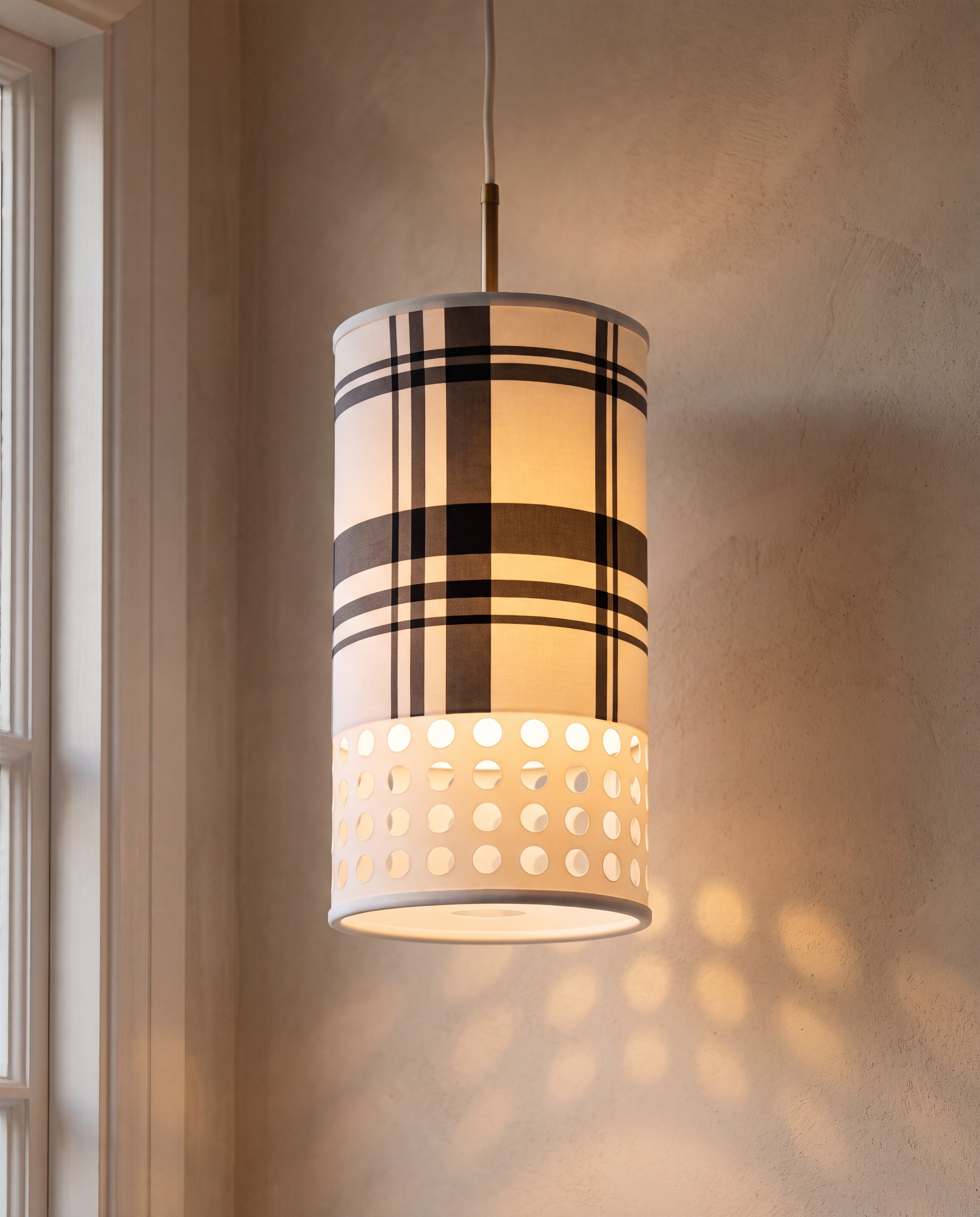 Austin Pendant Light — illuminated, warm glow