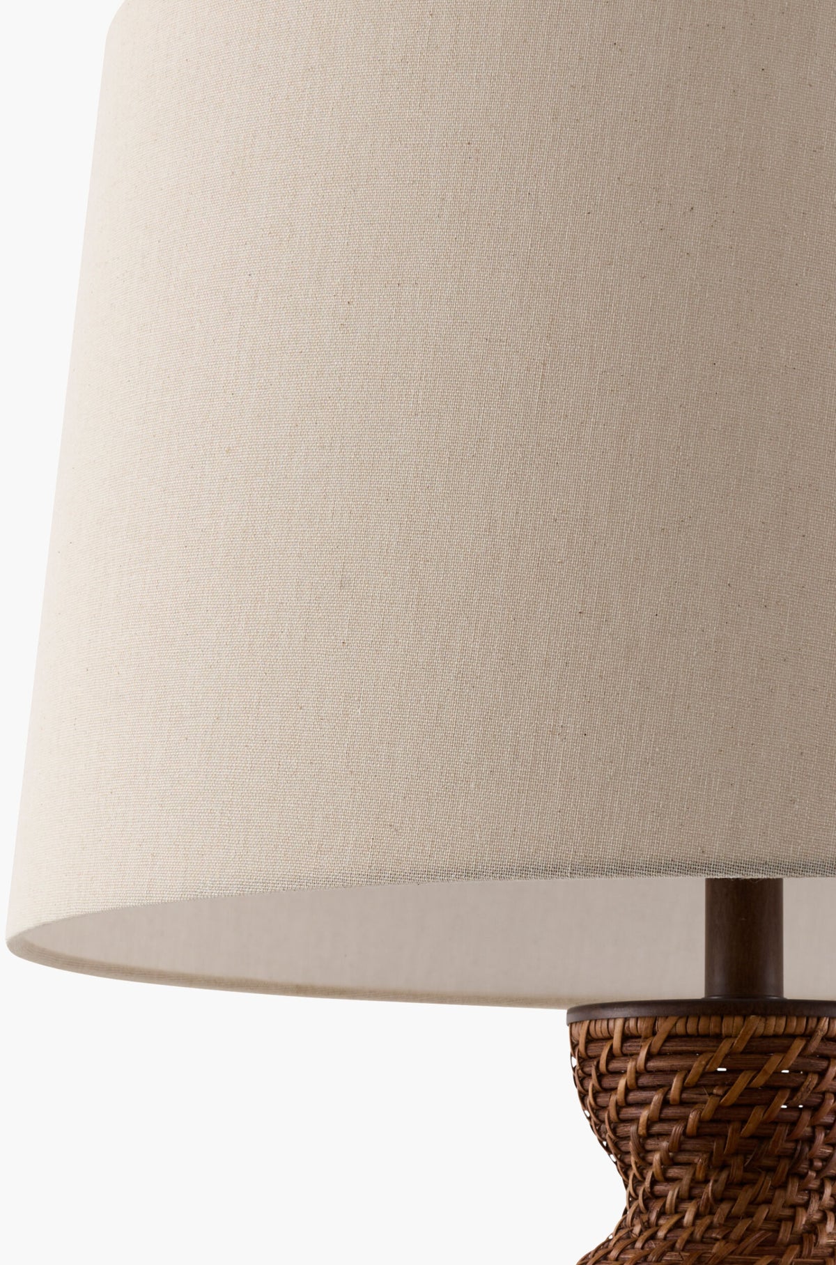 Dingle 32" Rattan Table Lamp, Painted Dark Brown