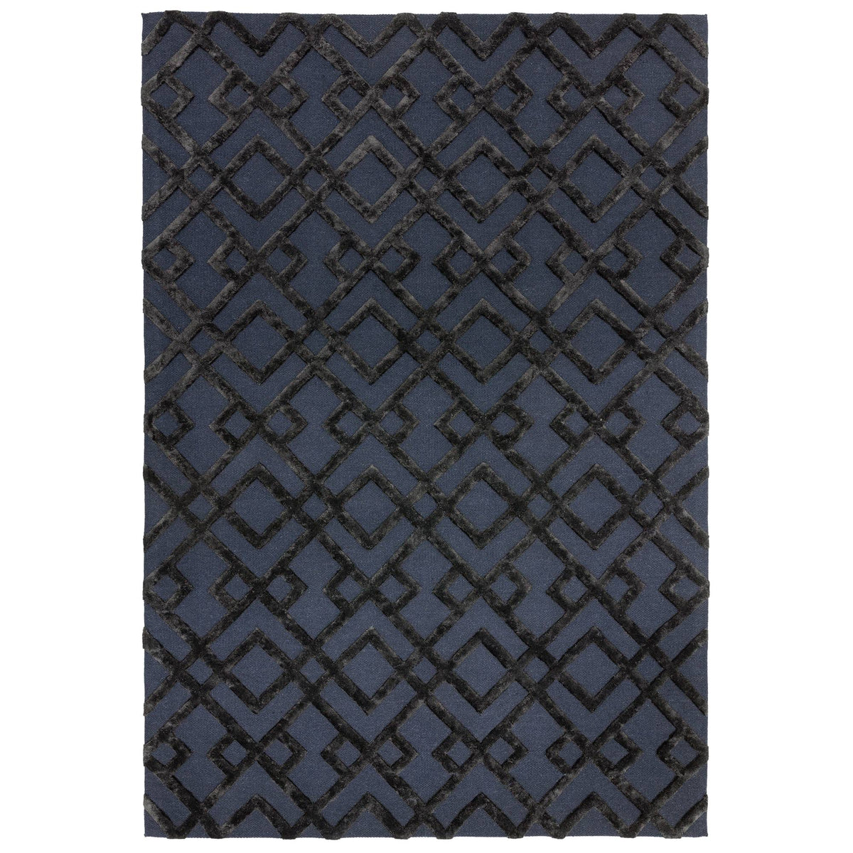 Dixon Rug - Black Trellis