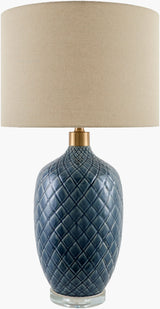 Delfora 31" Ceramic Table Lamp, Glazed Medium Gray