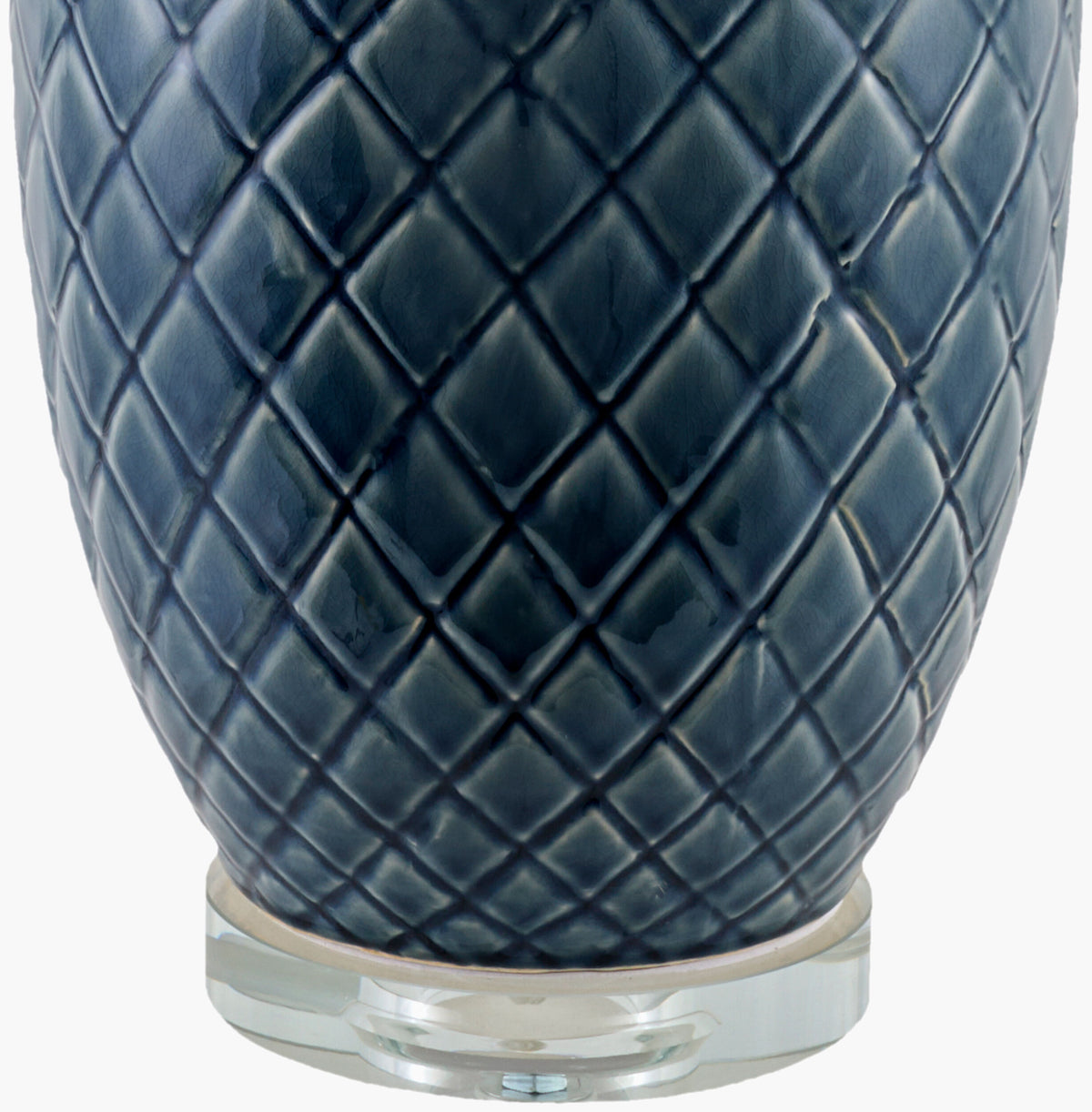 Delfora 31" Ceramic Table Lamp, Glazed Medium Gray