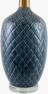Delfora 31" Ceramic Table Lamp, Glazed Medium Gray