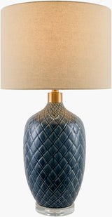 Delfora 31" Ceramic Table Lamp, Glazed Medium Gray