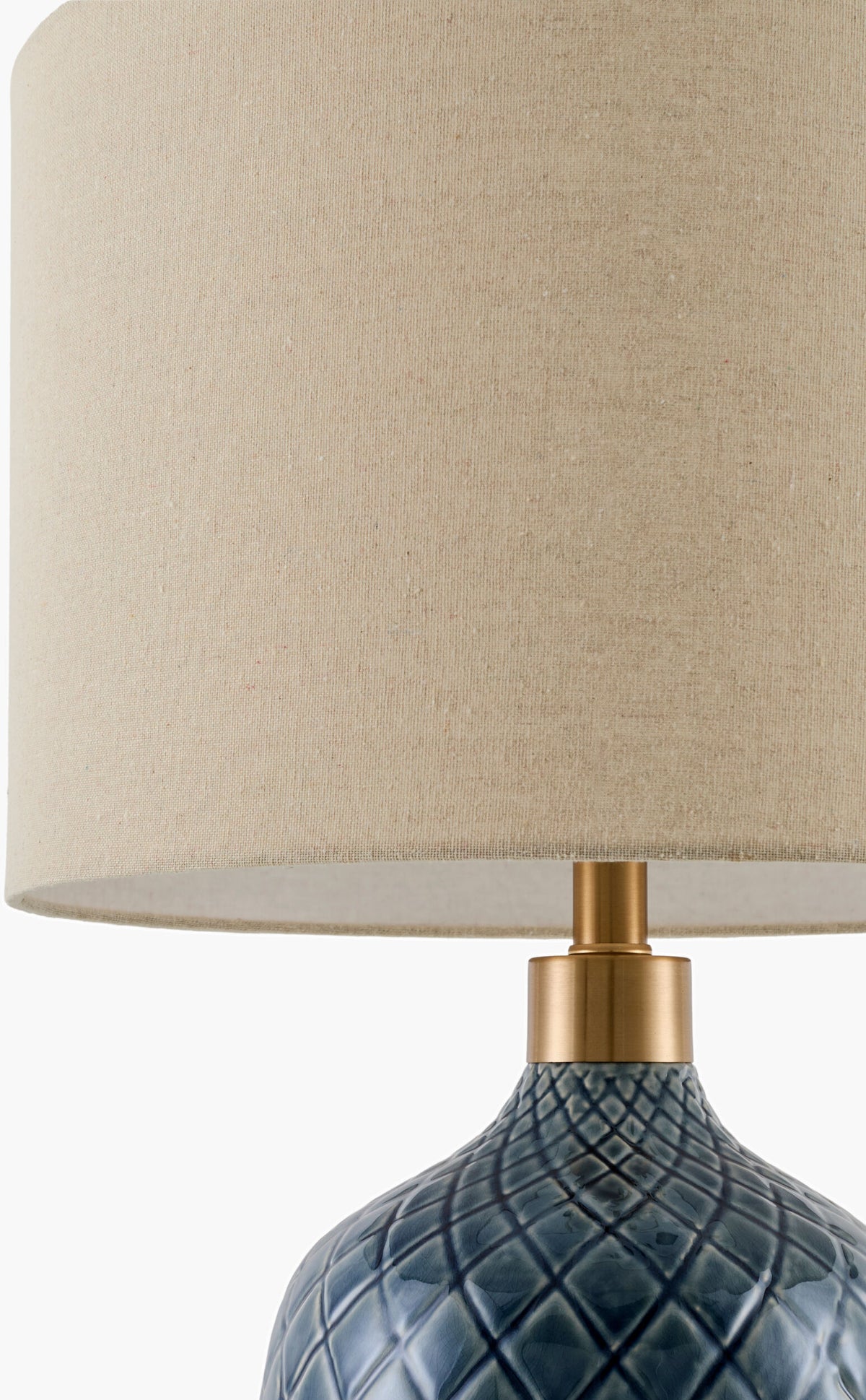 Delfora 31" Ceramic Table Lamp, Glazed Medium Gray